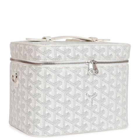 goyard vanity bag price|Goyard Goyardine White Muse Vanity Bag Silver .